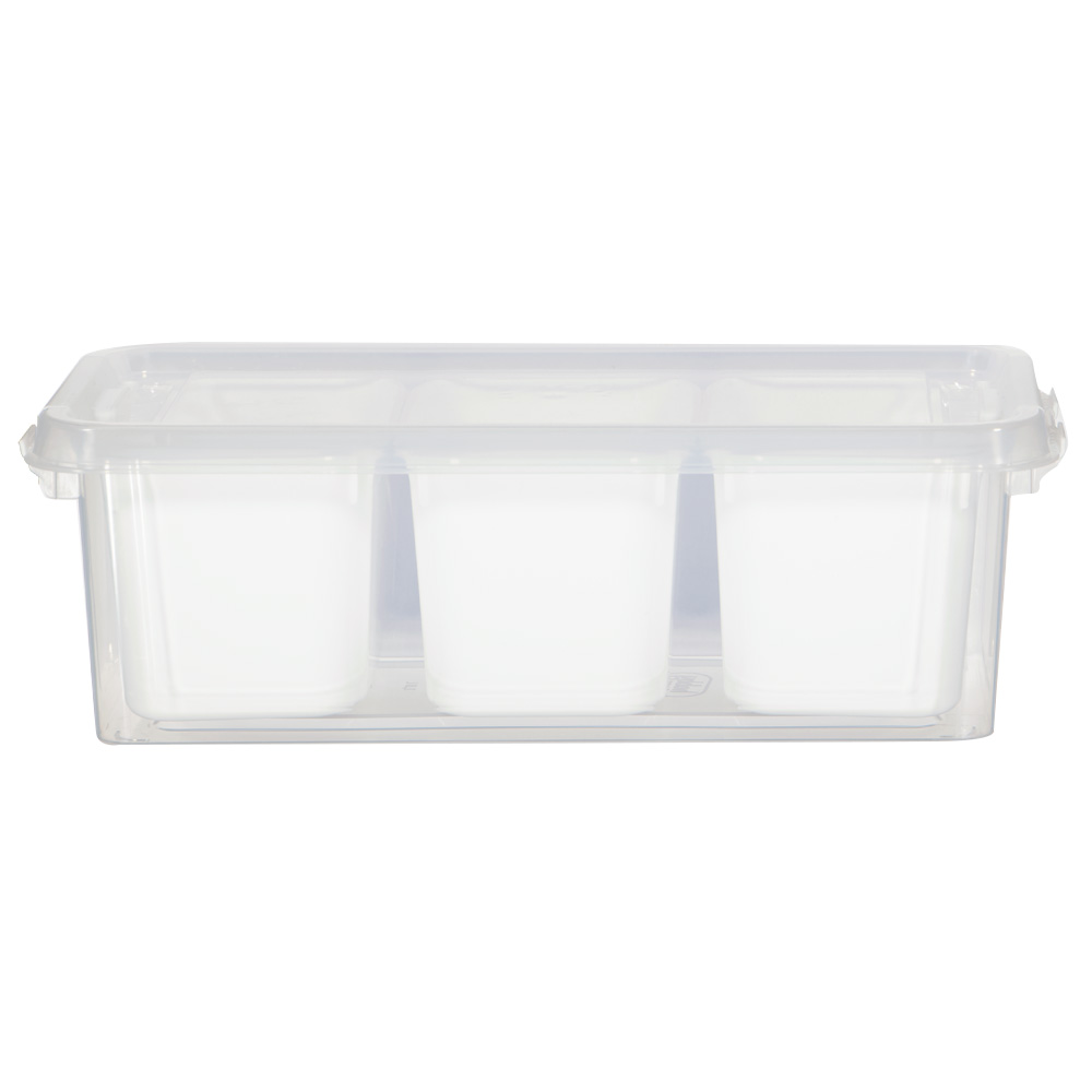 BoÃ®te de rangement avec  3 bacs - Blanc