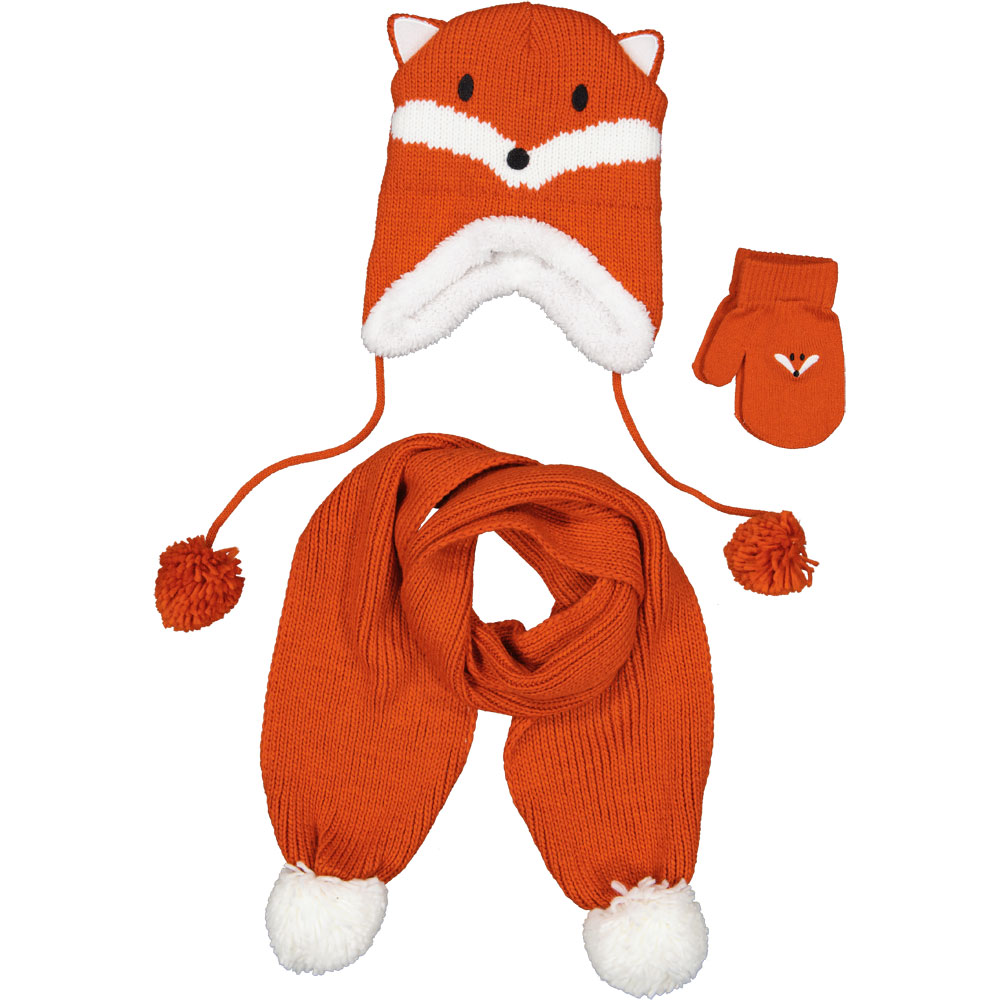 Ãcharpe, bonnet et gants - Marron