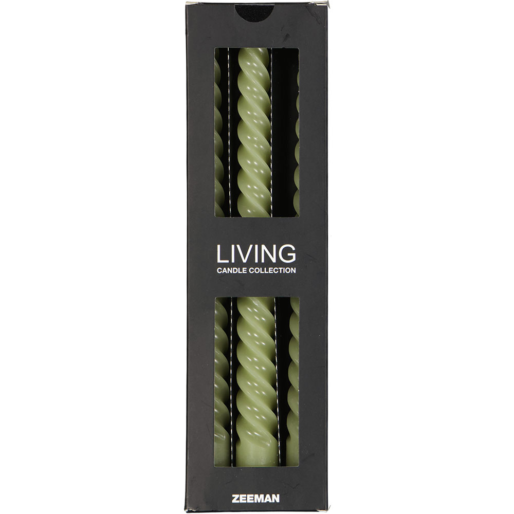 Bougies torsadÃ©es - Vert