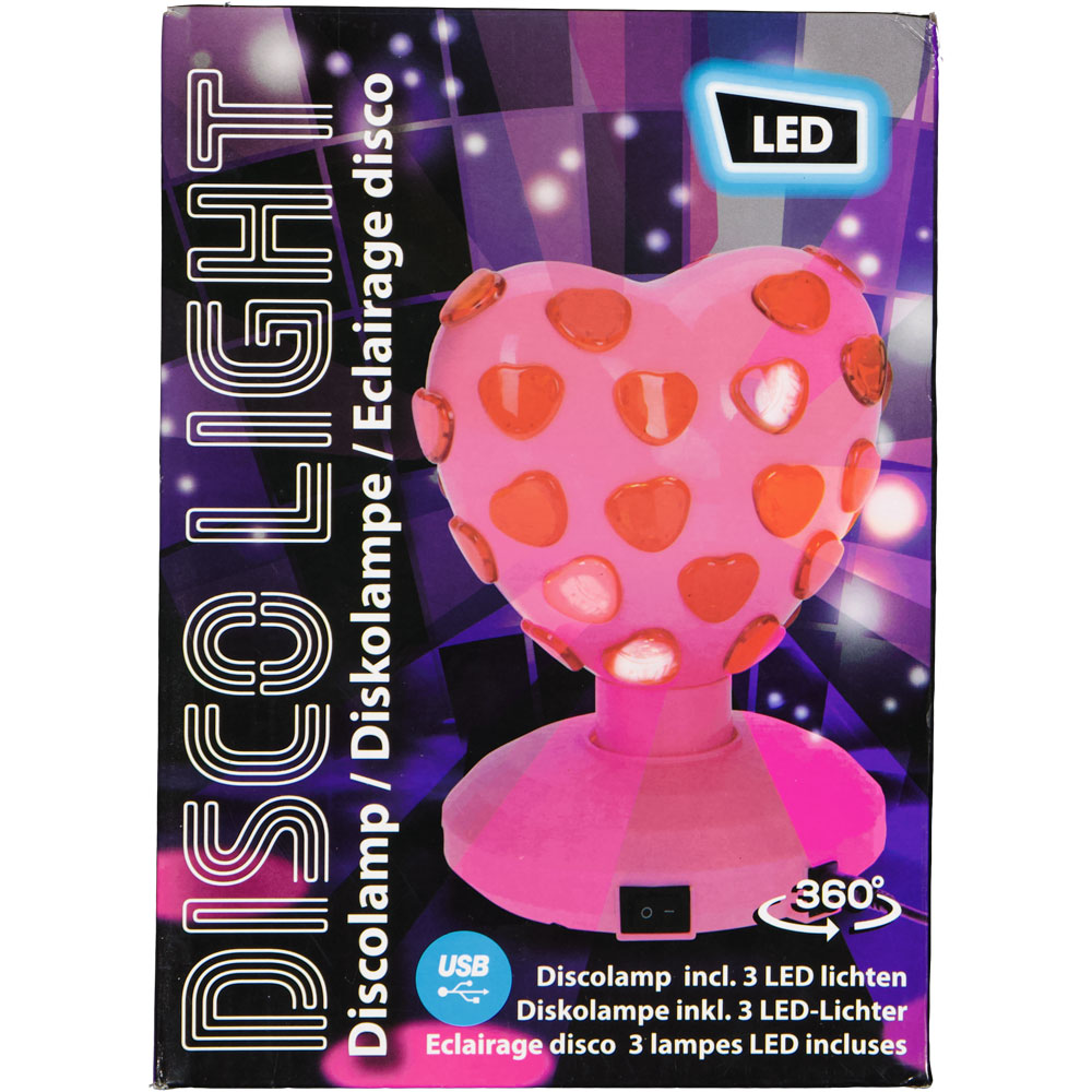 Lampe disco - Rose