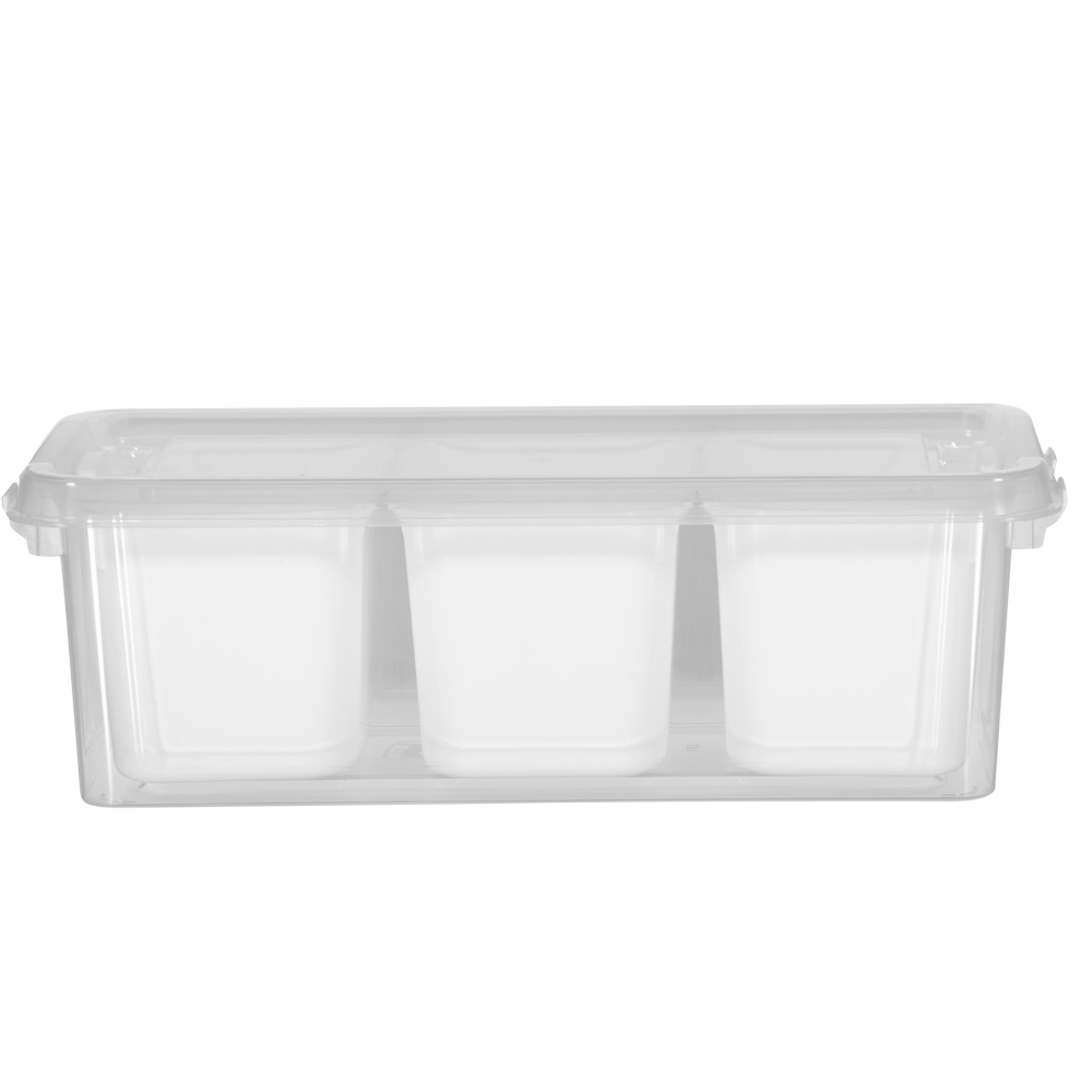 BoÃ®te de rangement avec  3 bacs - Blanc