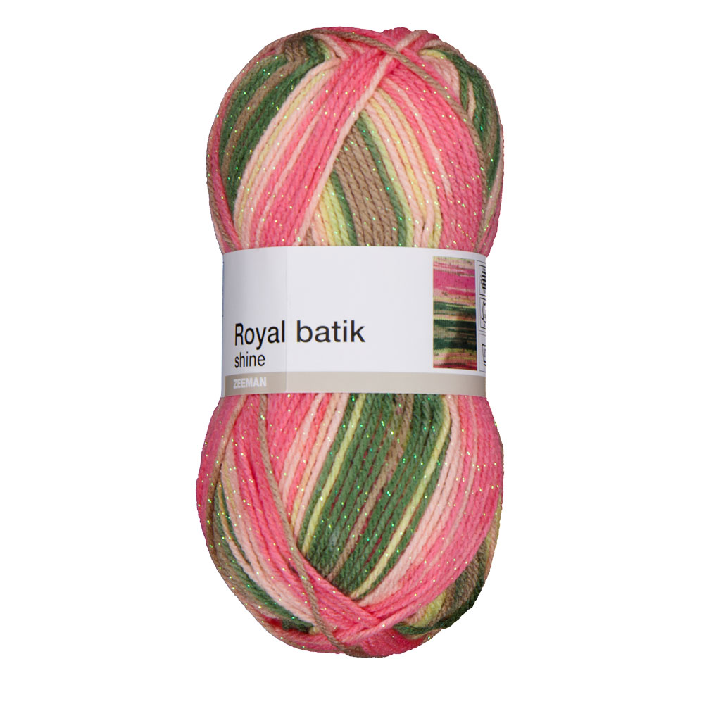Royal batik shine Fil Ã  tricoter - Rose