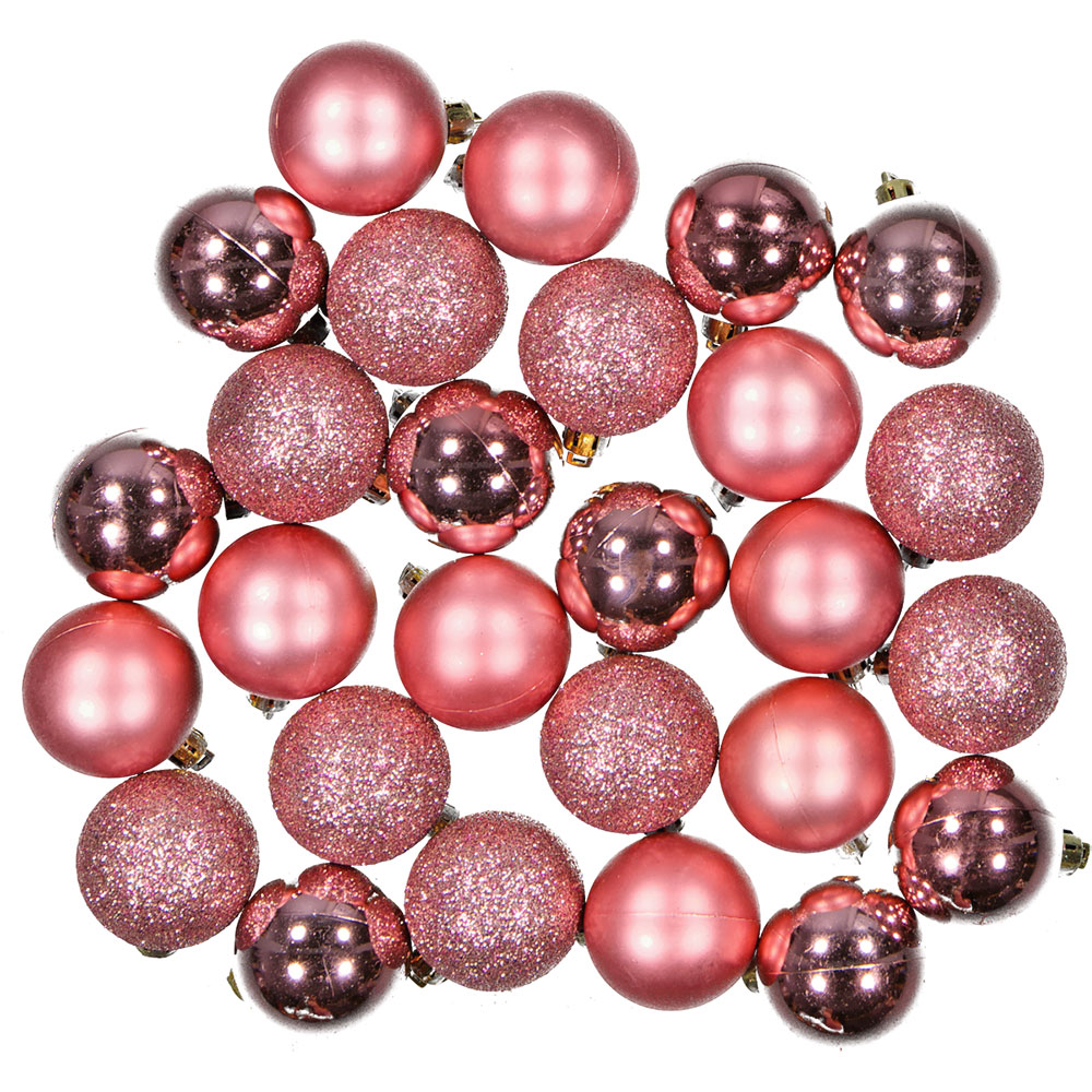 Boules de NoÃ«l - Rose