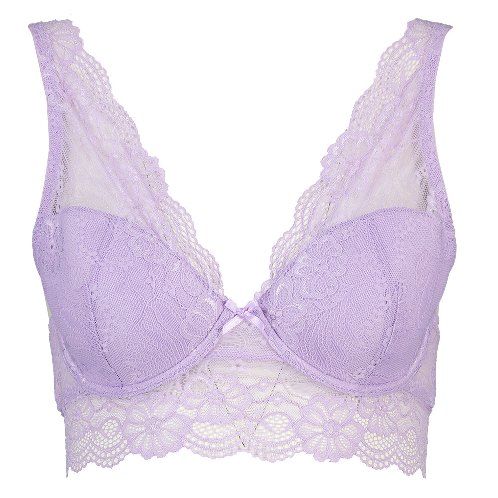 Demi Soutien-gorge paddï¿½ - Violet