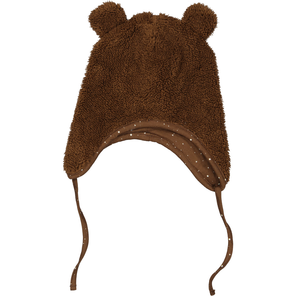 Bonnet avec moufles - Marron