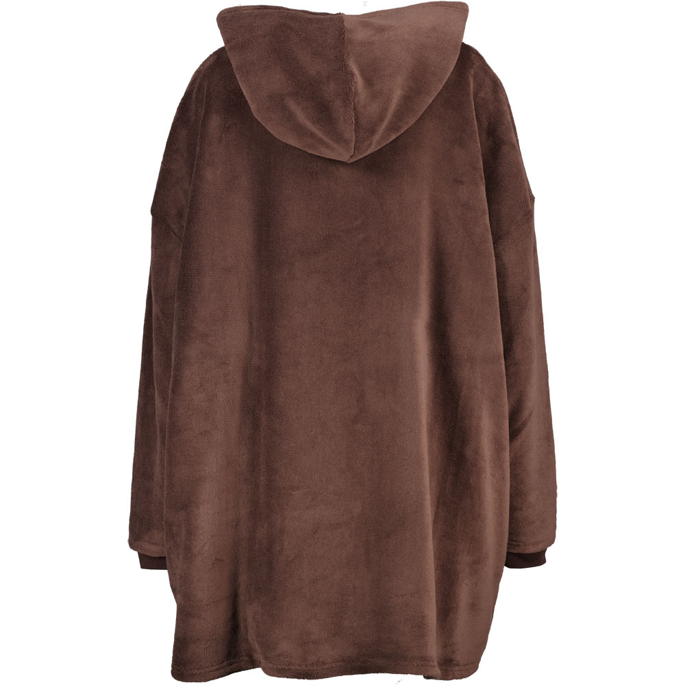 Plaid sweat à capuche - Marron