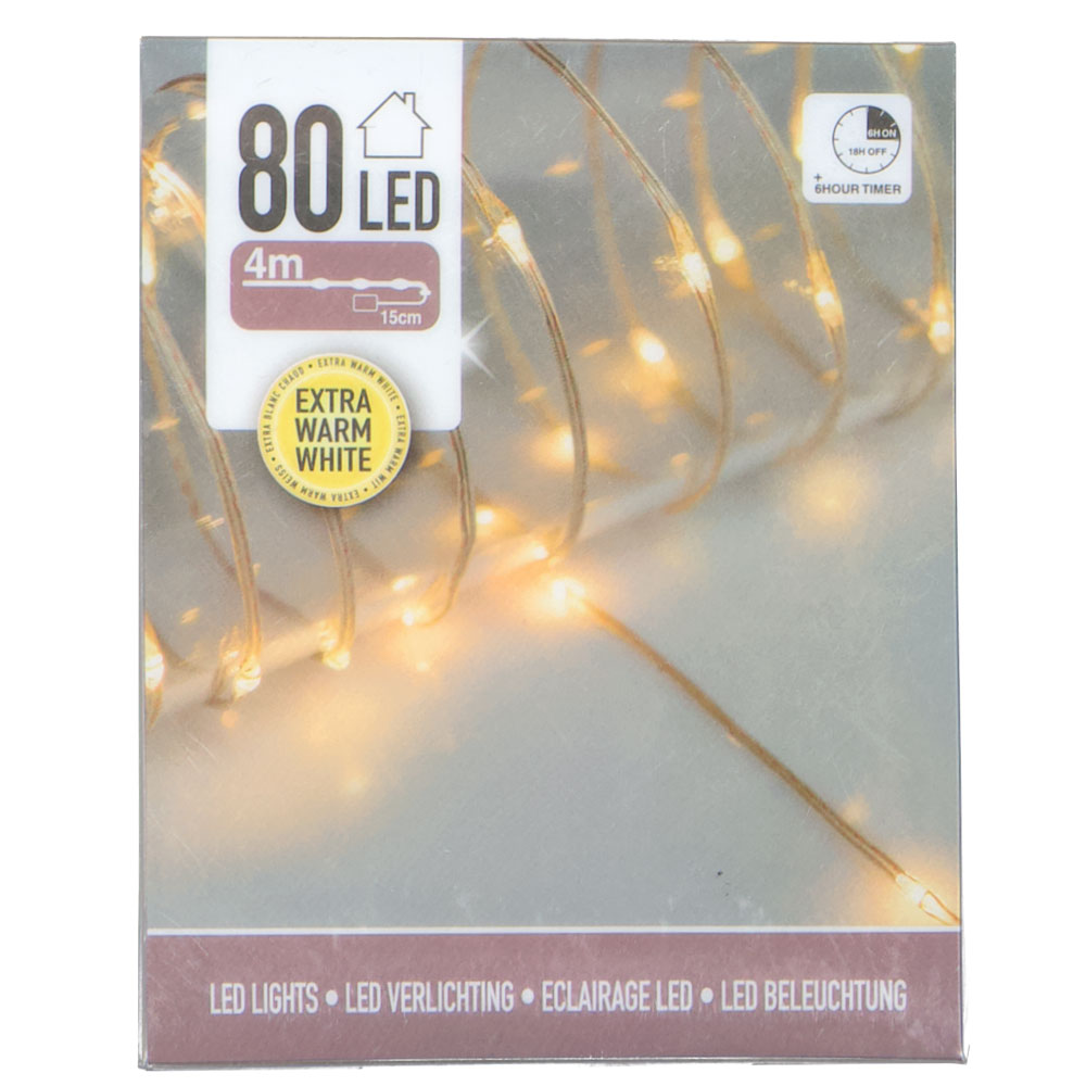 Guirlande lumineuse grappe  - Blanc