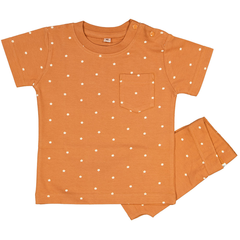Bonnet avec moufles - Orange