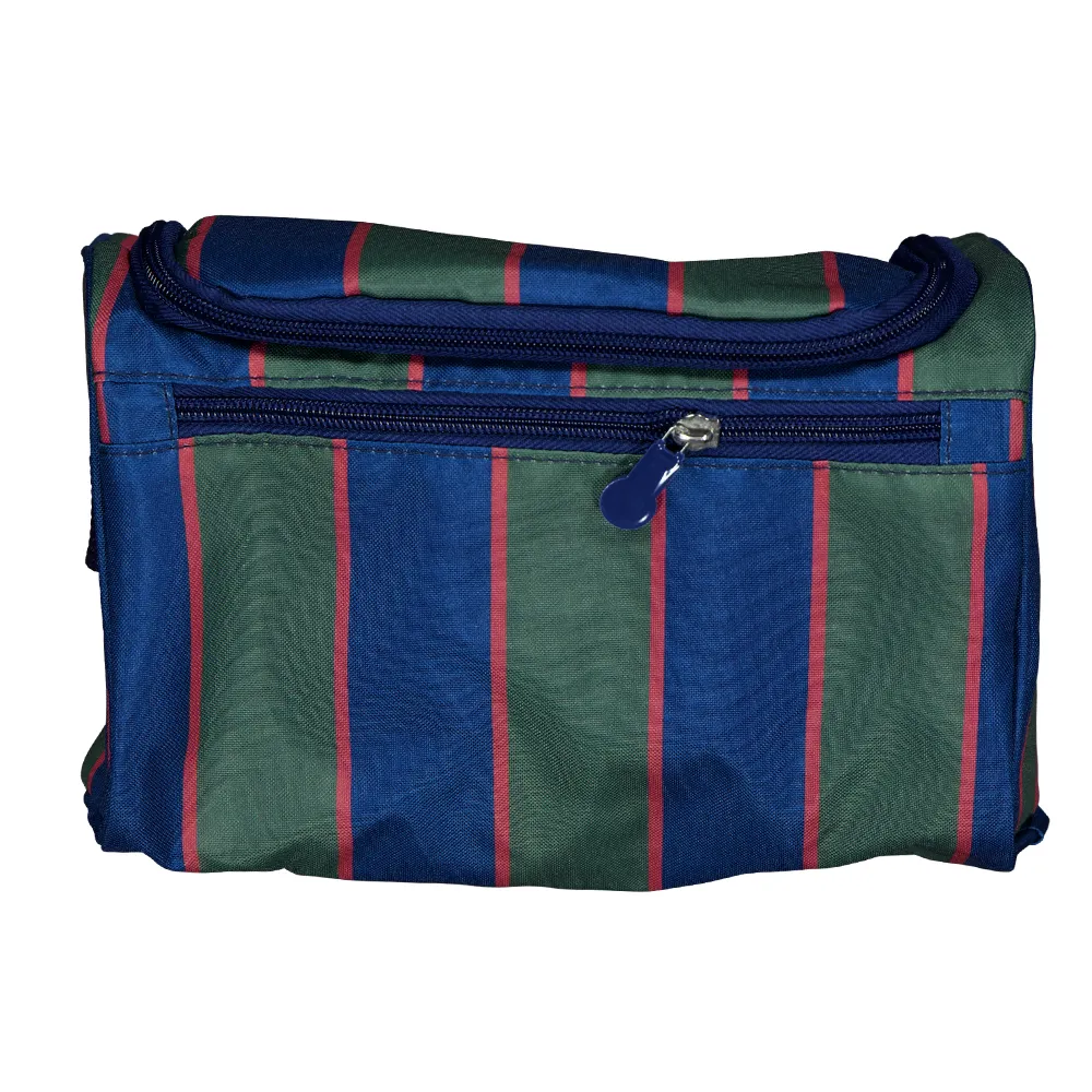 Trousse de toilette avec crochet de suspension - Bleu