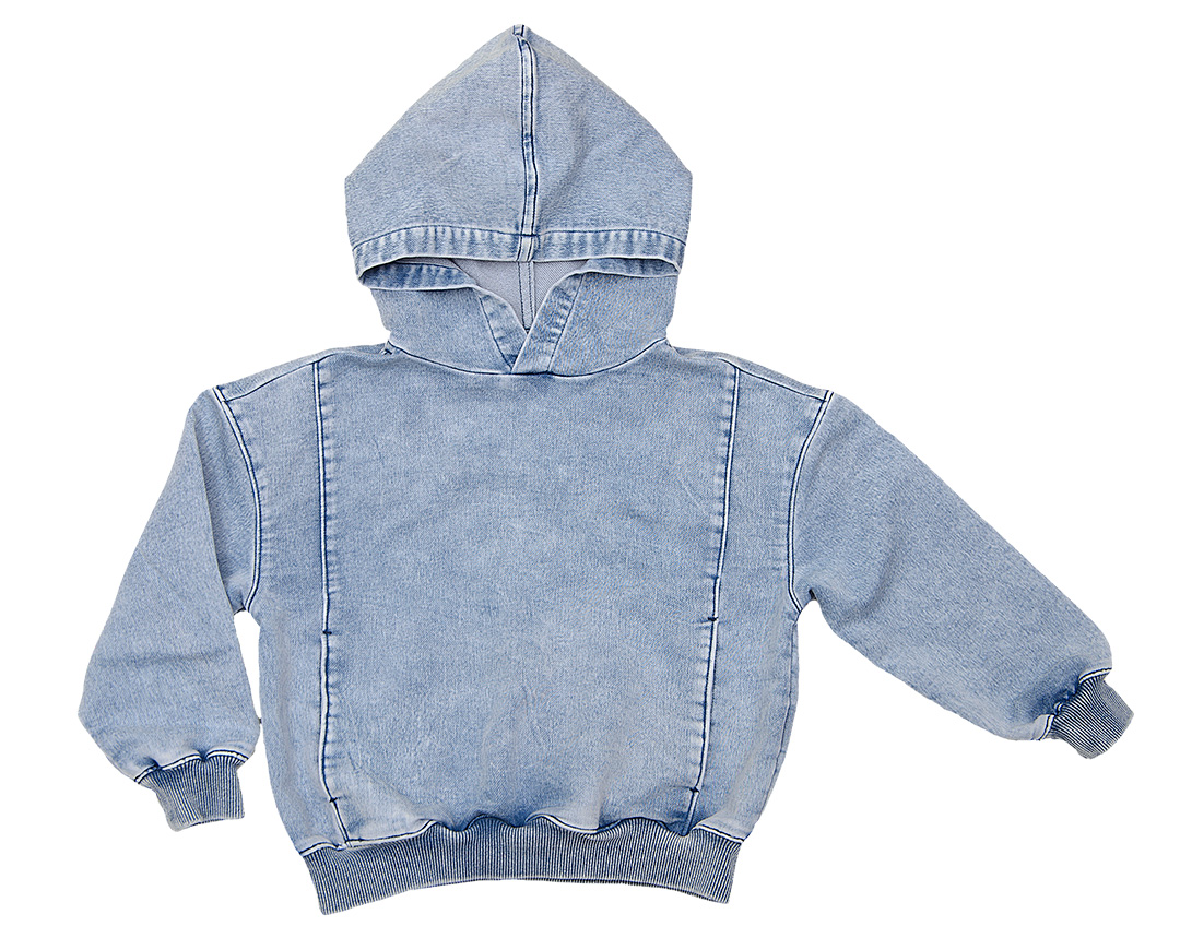 Sweat Ã  capuche - Bleu