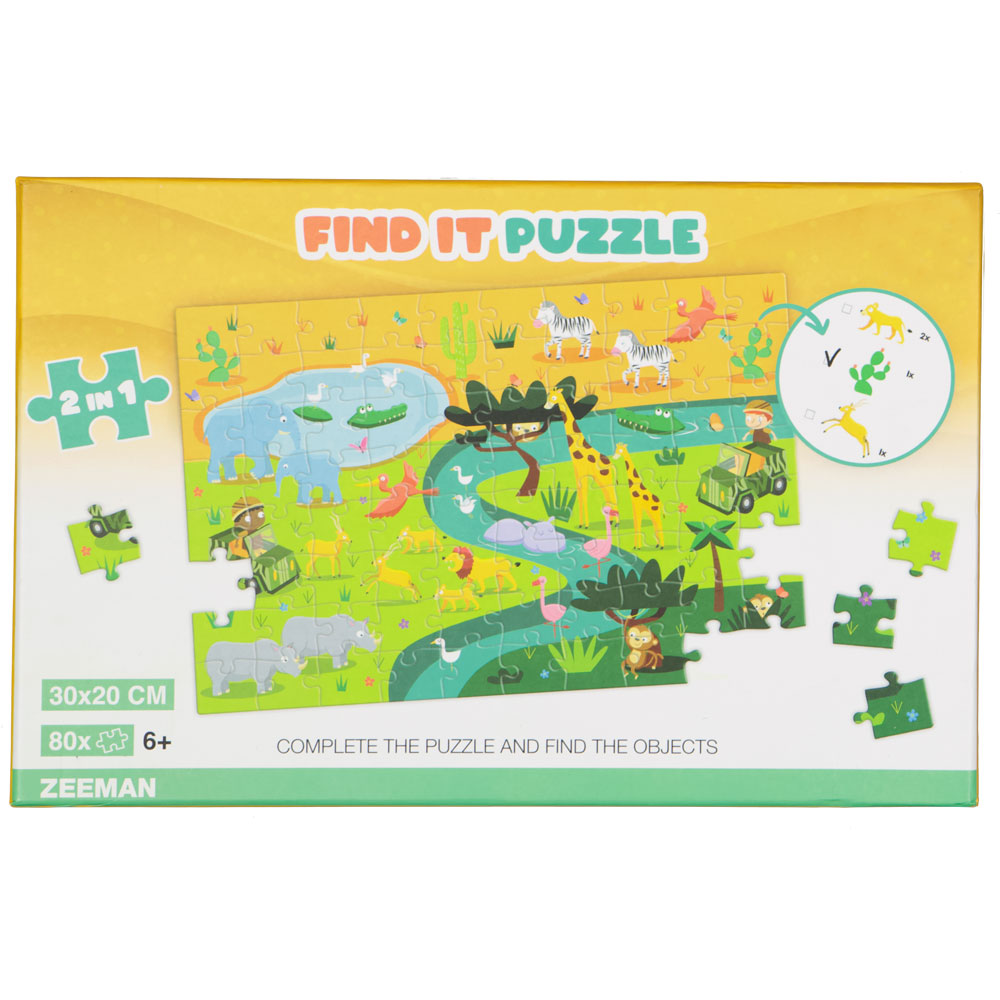 Puzzle 2 en 1 - Jaune
