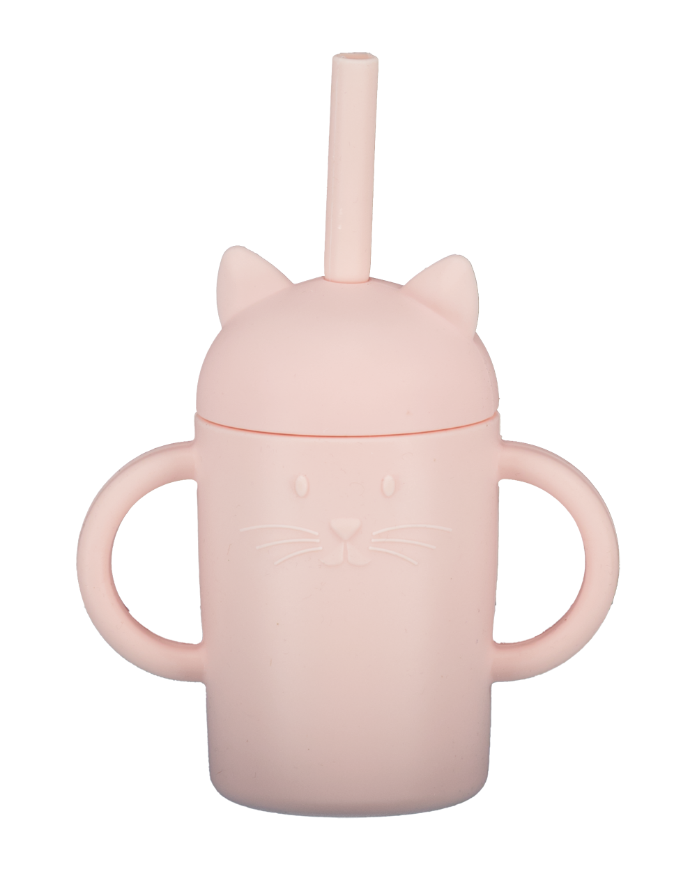 Gobelet avec paille - Rose