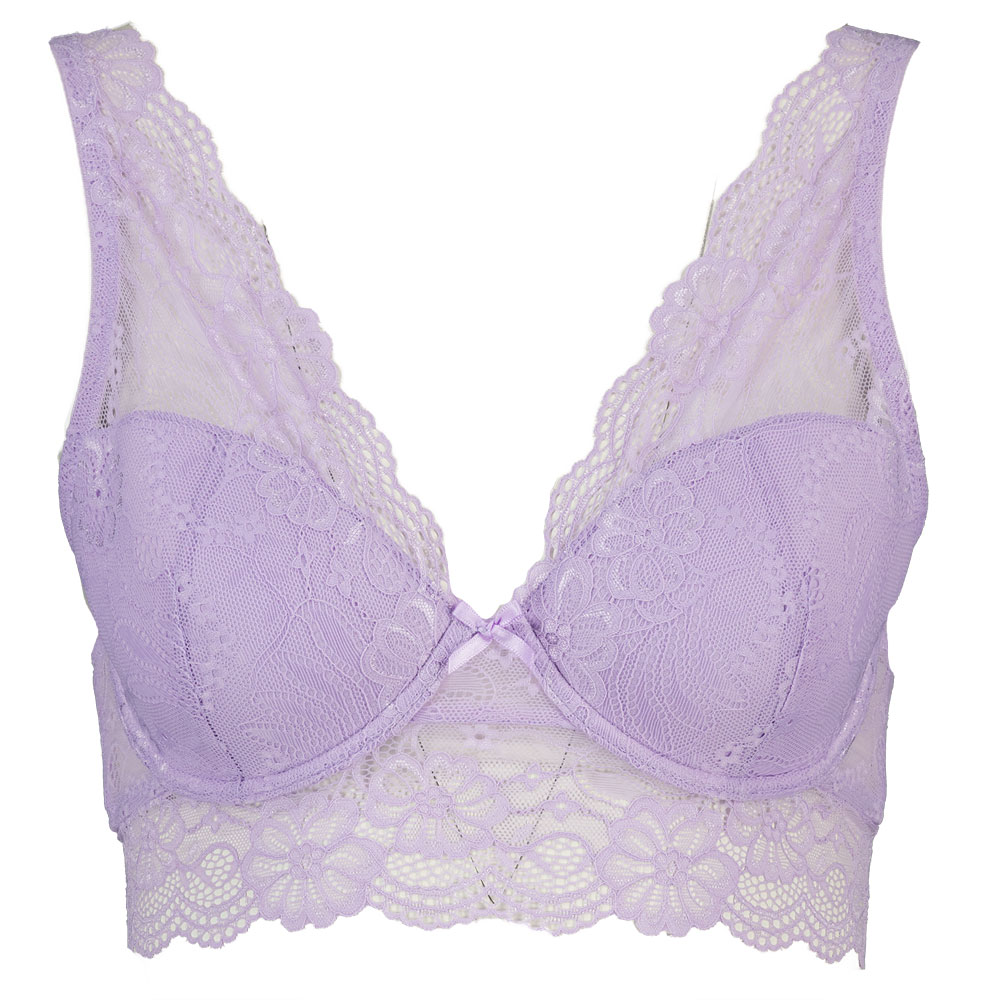 Demi Soutien-gorge paddï¿½ - Violet