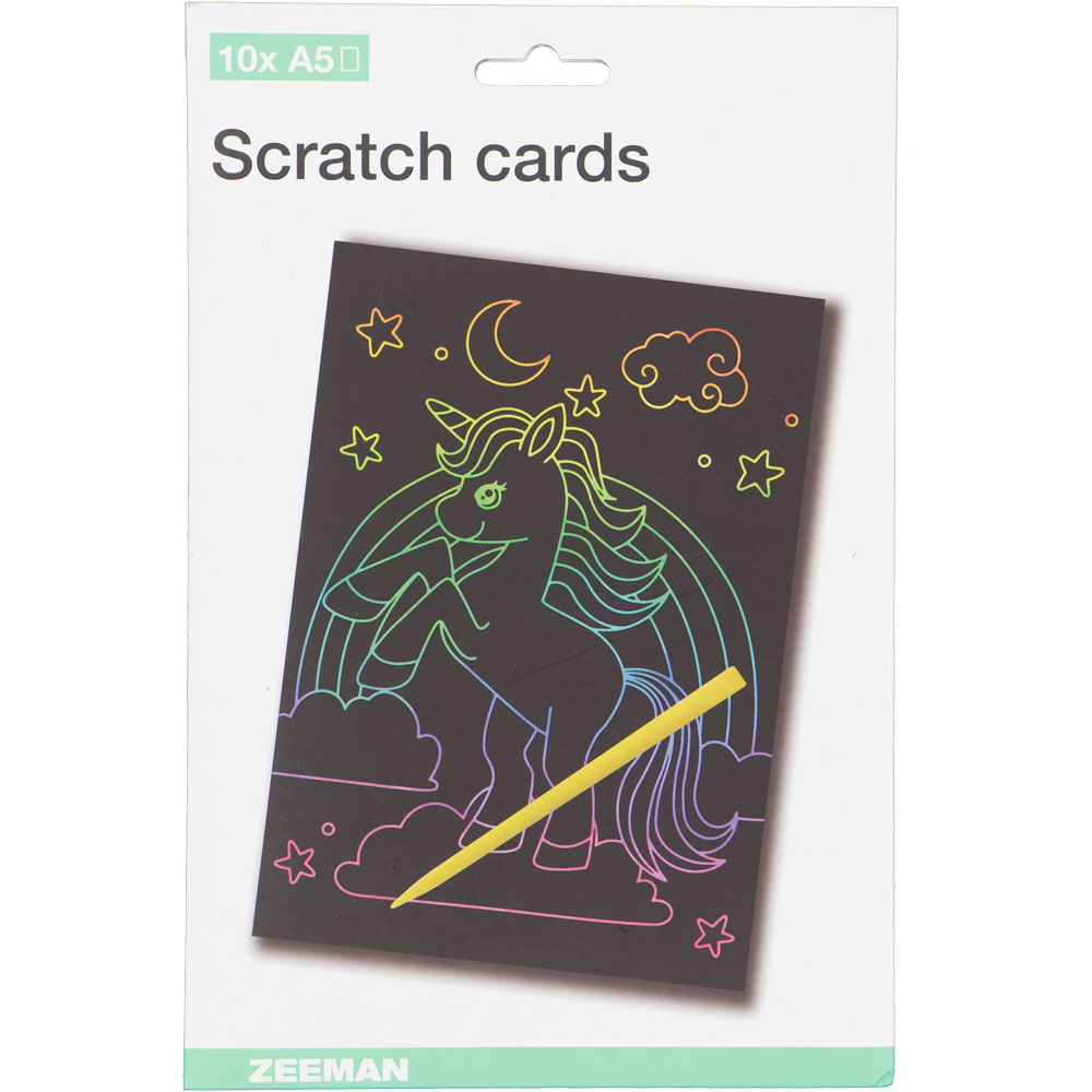 Carte Ã  gratter magique - Multicolore