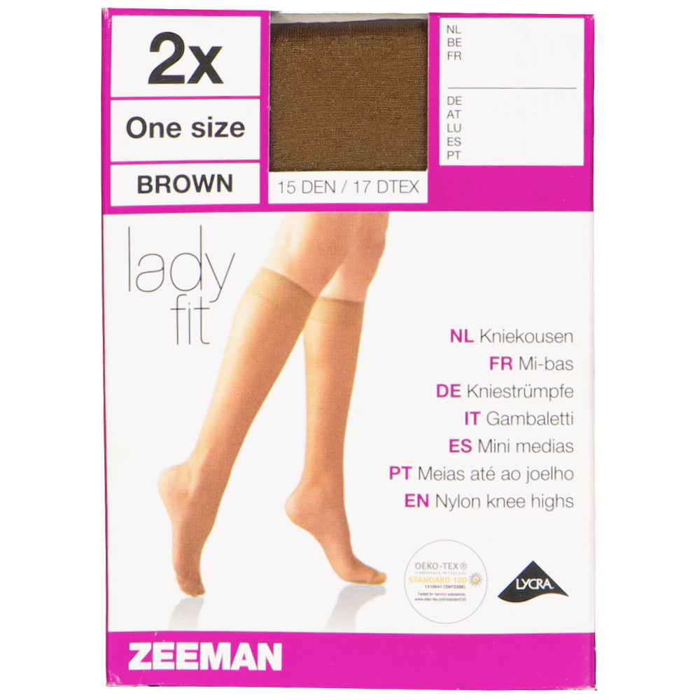 Lady fit Mi-bas - Marron
