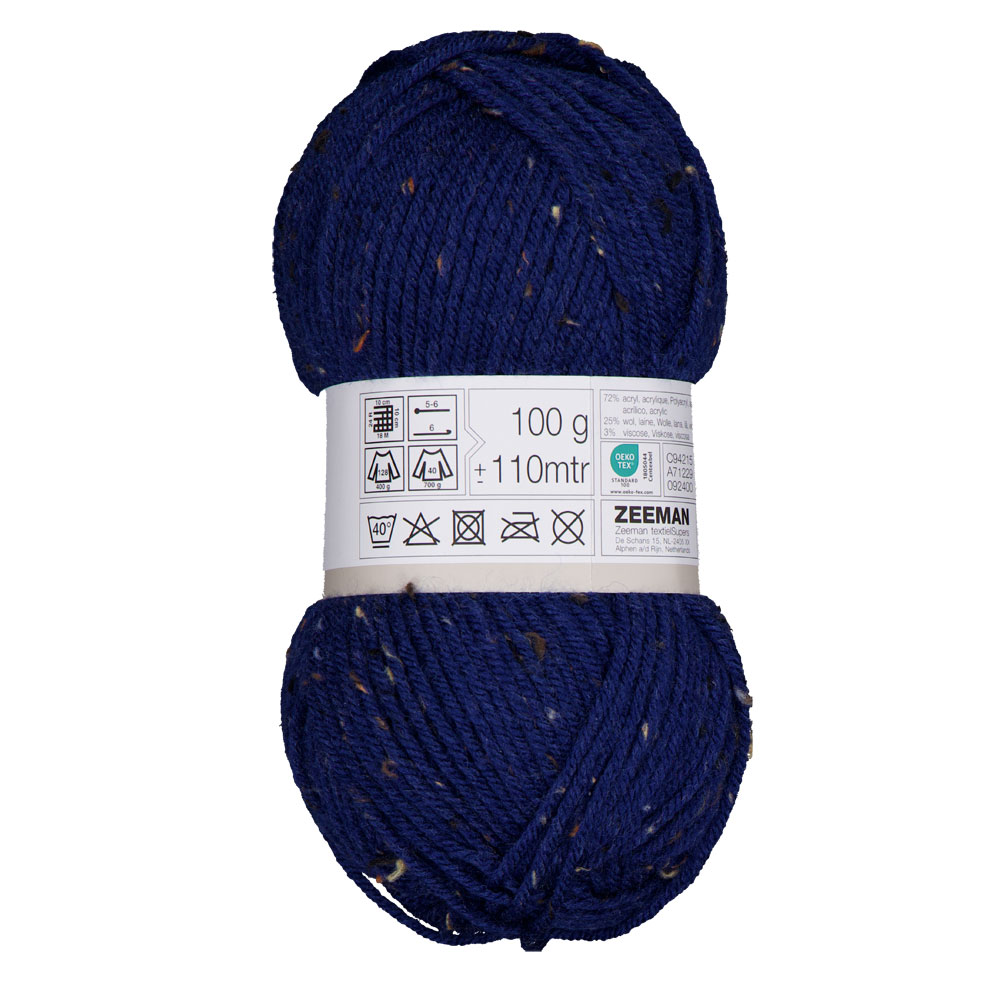Tweed Fil à tricoter - Bleu