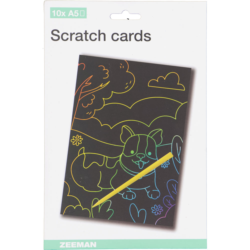 Carte Ã  gratter magique - Multicolore