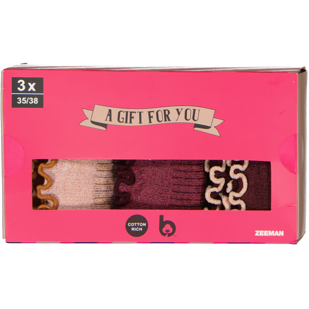 Coffret cadeau avec chaussettes - Rose