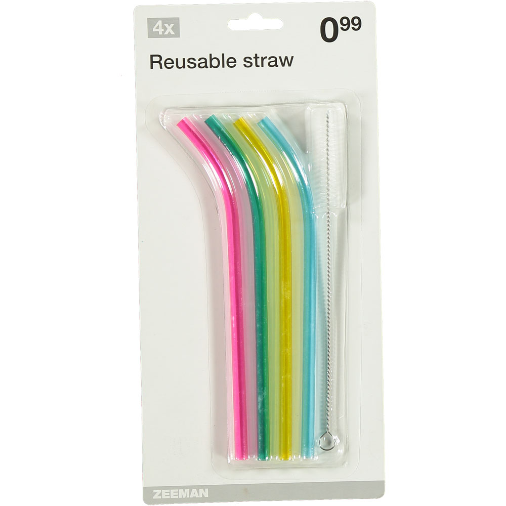 Pailles rÃ©utilisables - Multicolore
