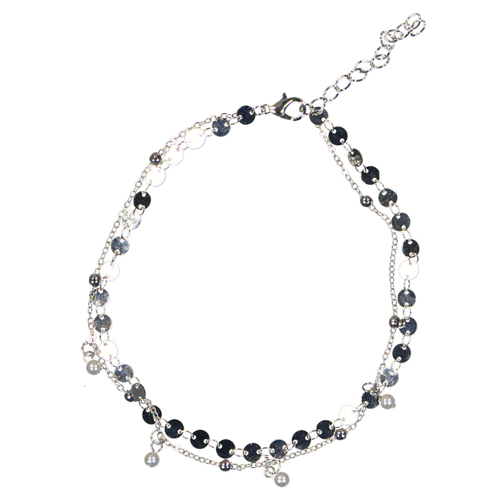 Bracelet de cheville - ArgentÃ©