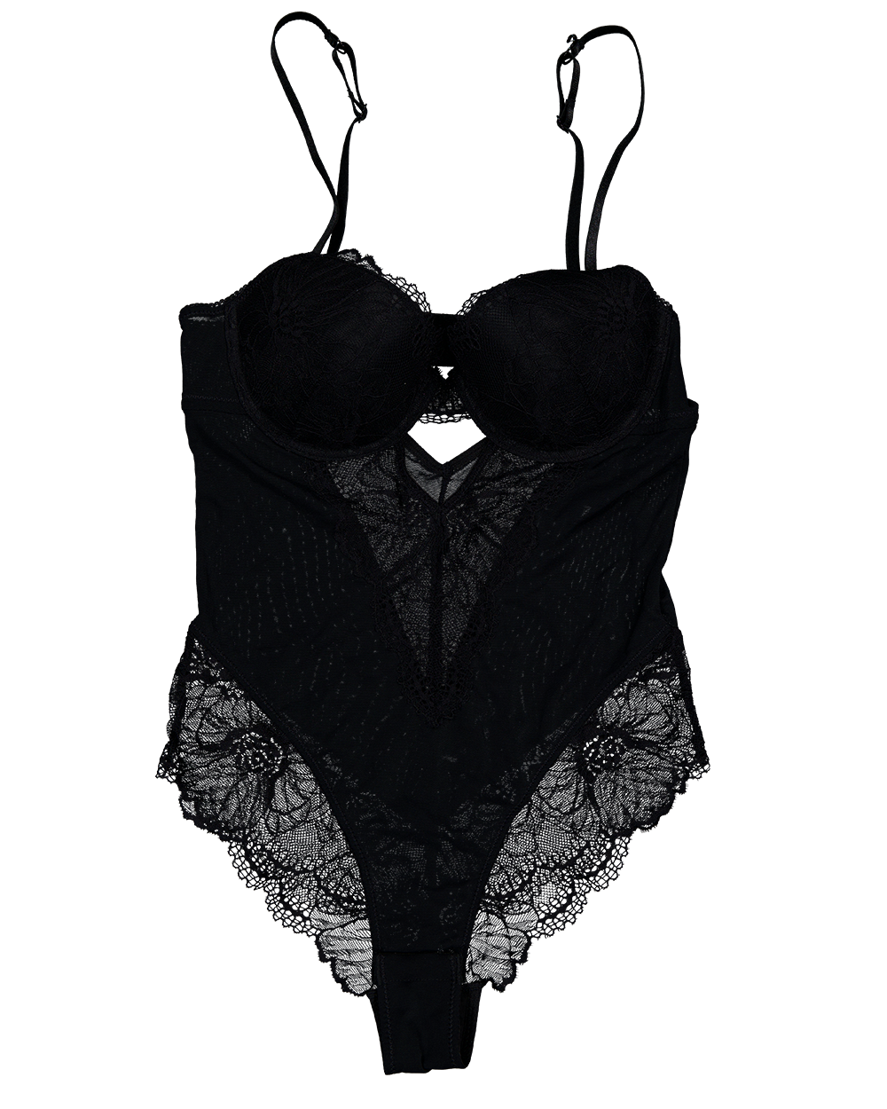 Nuisette avec string - Noir