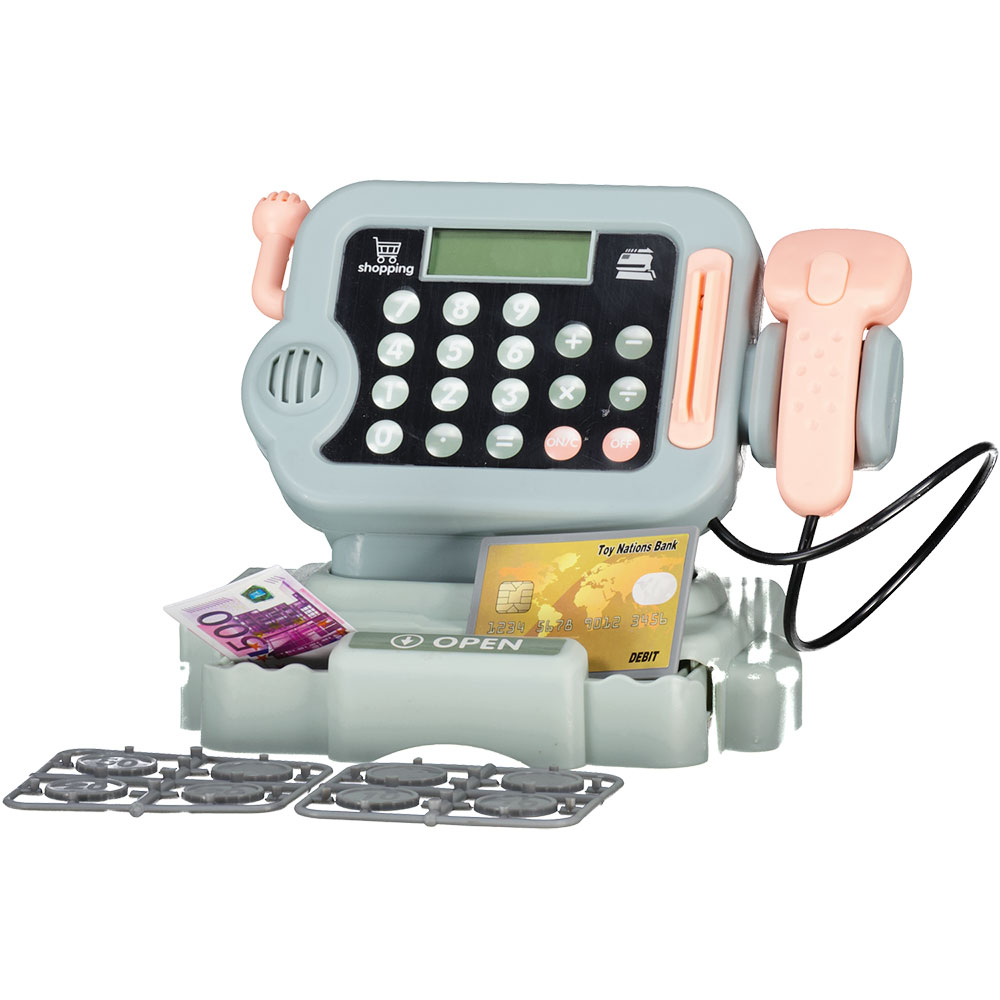 Kit caisse enregistreuse jouet - Vert