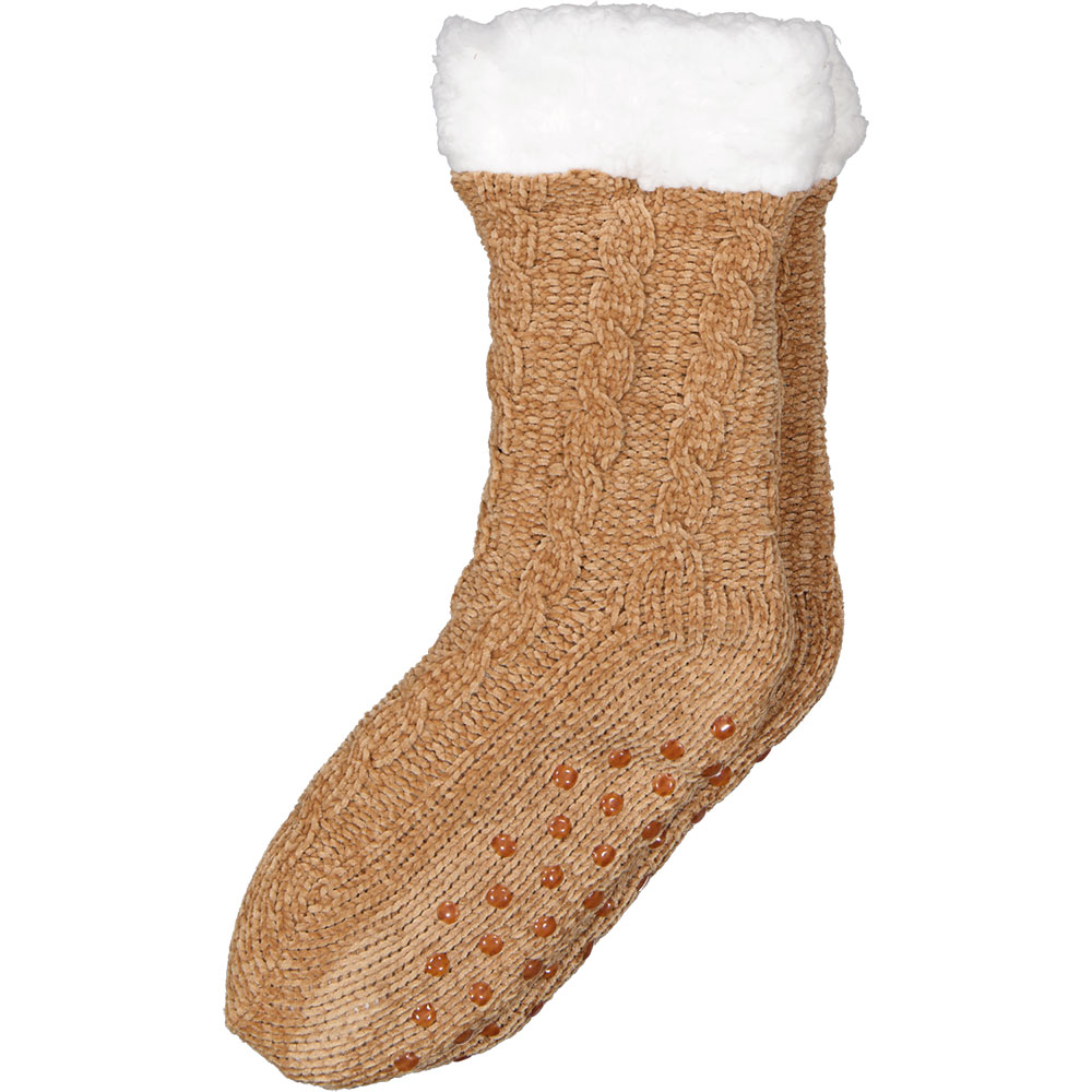 Chaussettes d'intÃ©rieur - Marron