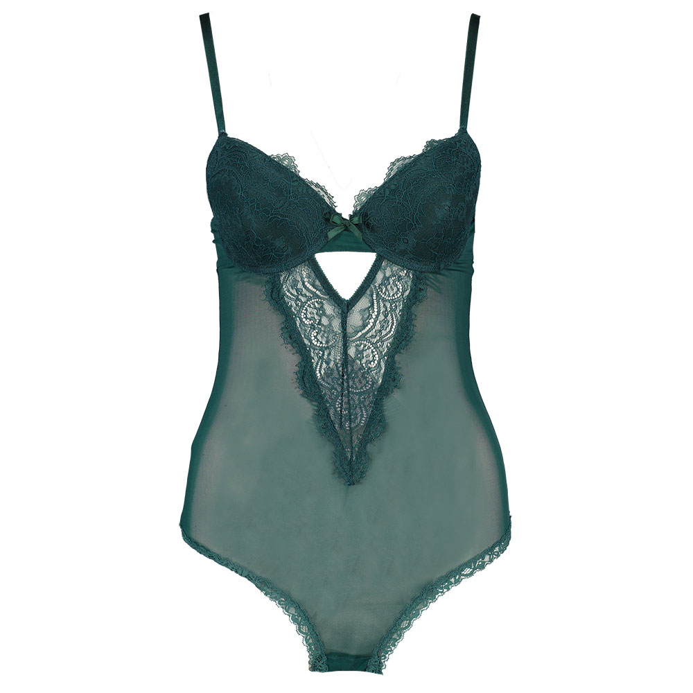 Nuisette avec string - Vert