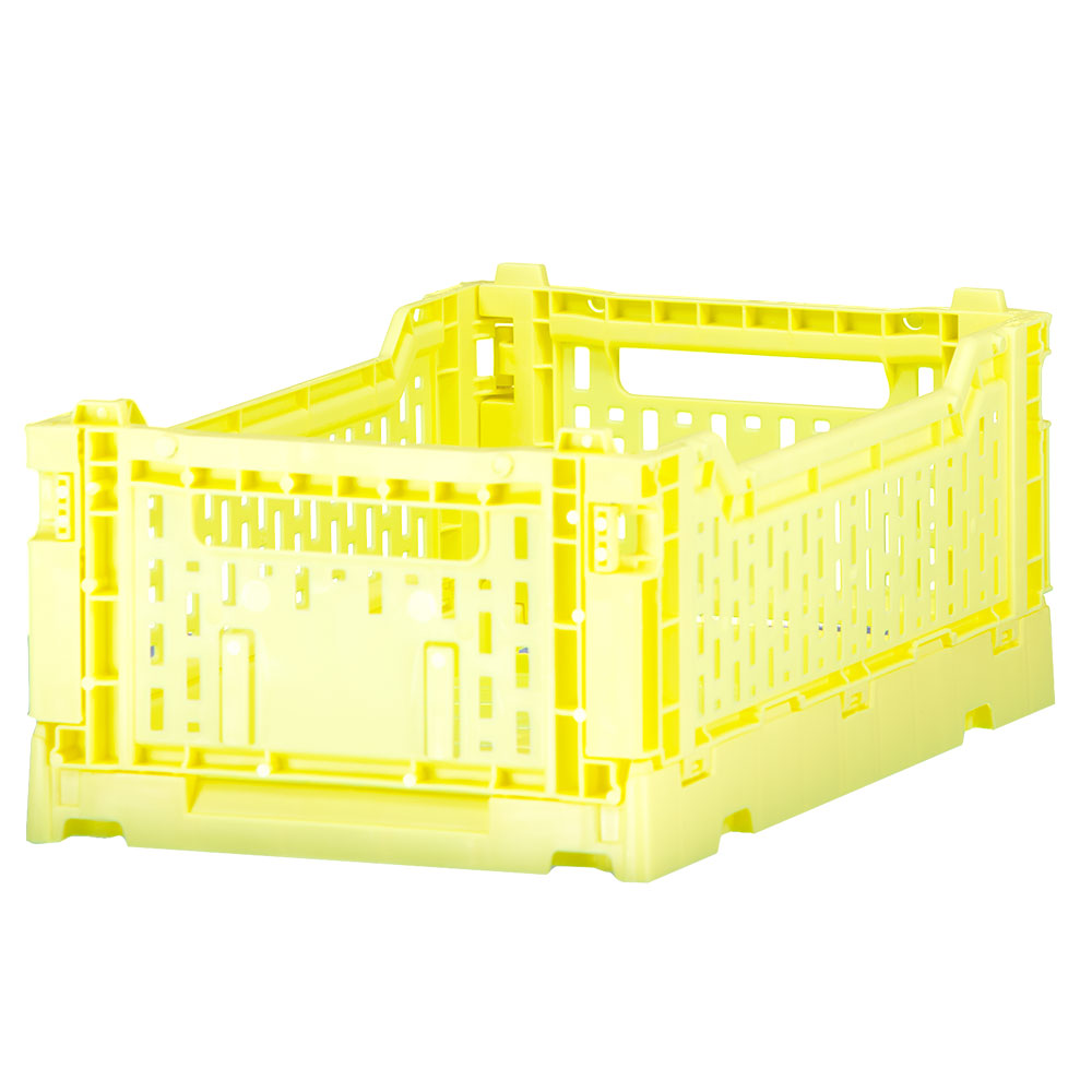Caisse pliante - Jaune