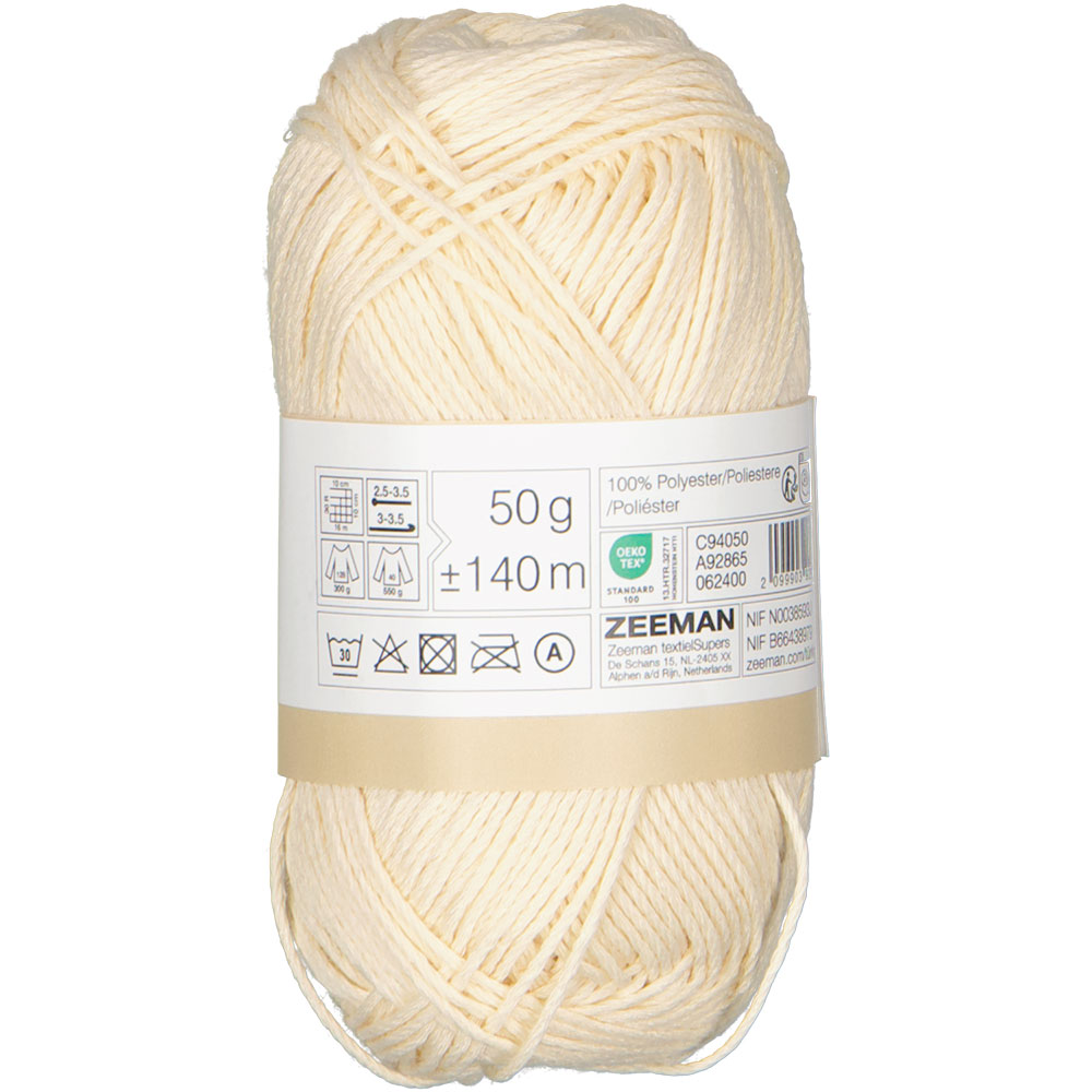 Amy Fil à crocheter - Blanc
