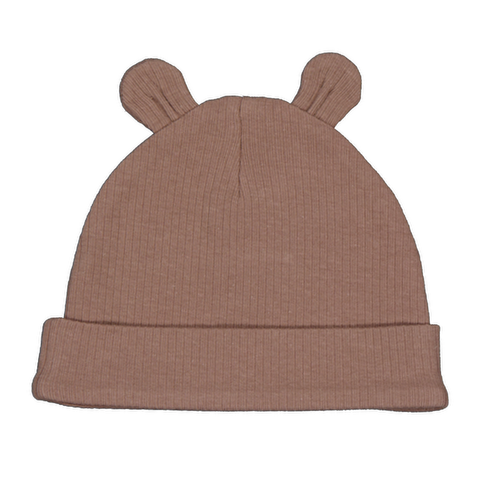Bonnet avec moufles - Marron