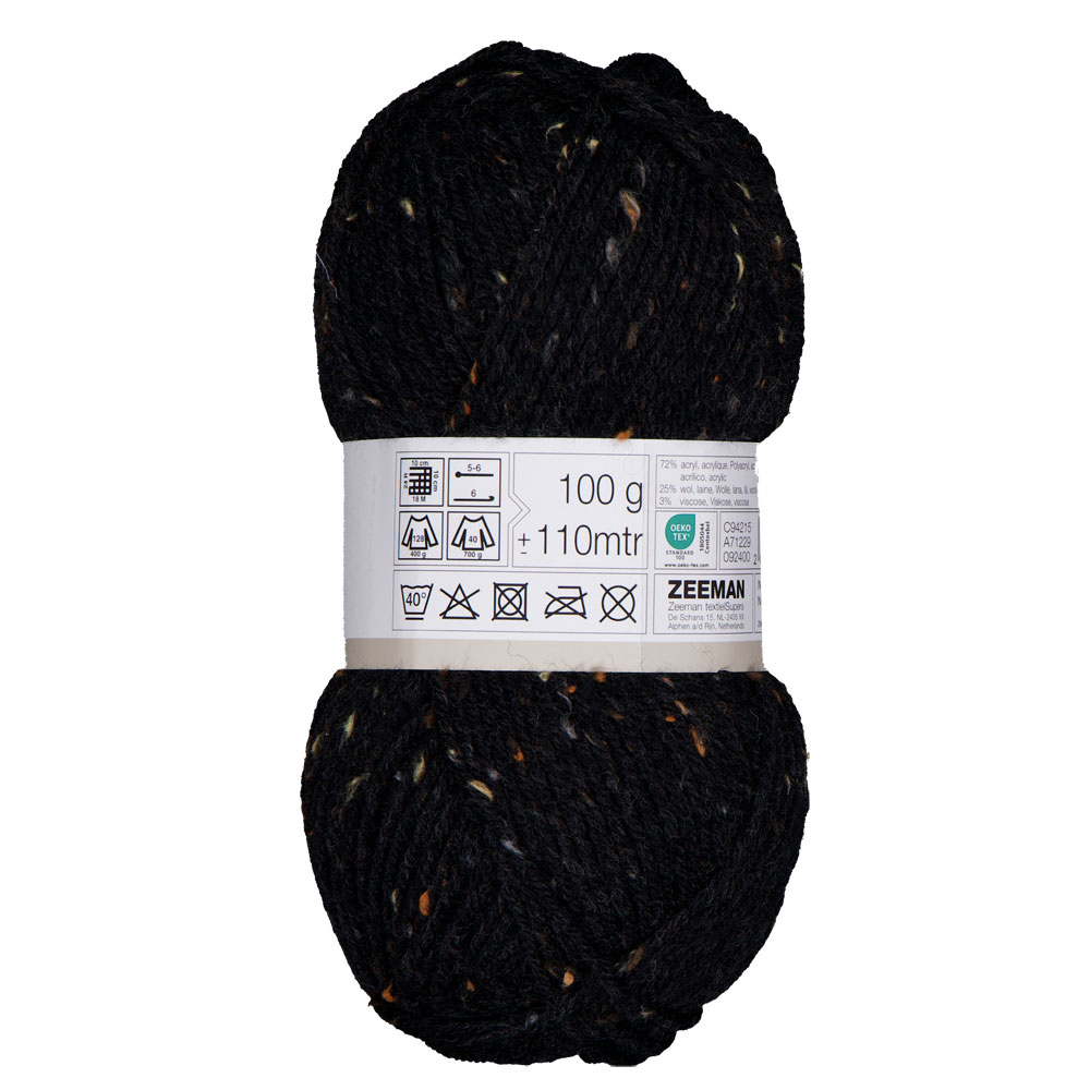 Tweed Fil à tricoter - Noir