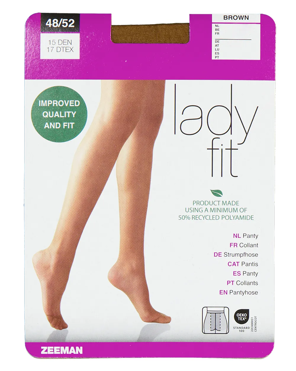 Lady fit Collant - Marron