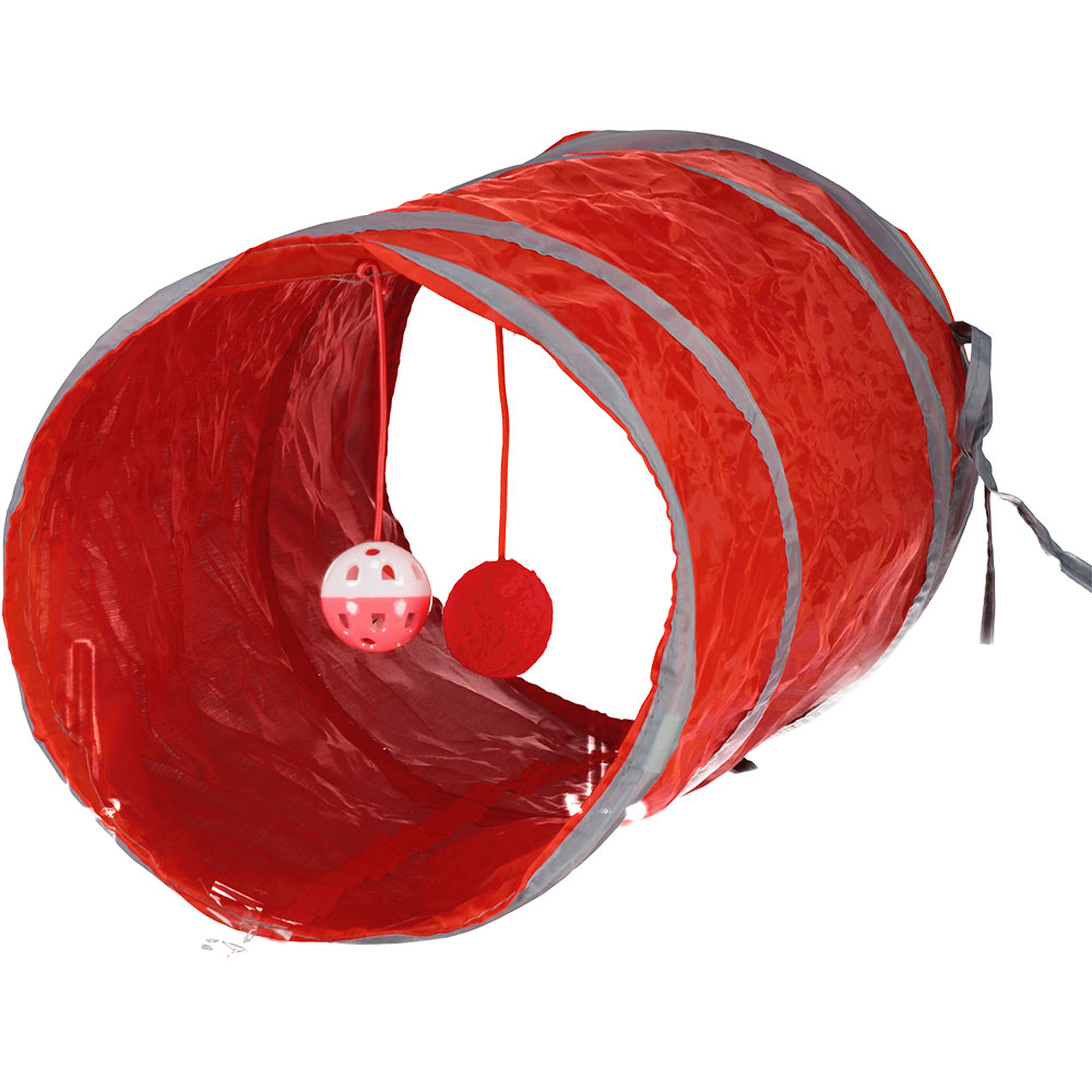 Tunnel Ã  jouer chat - Rouge