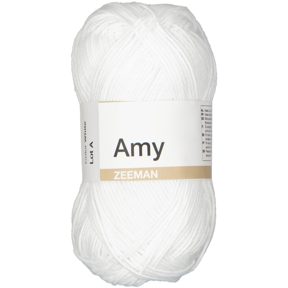 Amy Fil à crocheter - Blanc