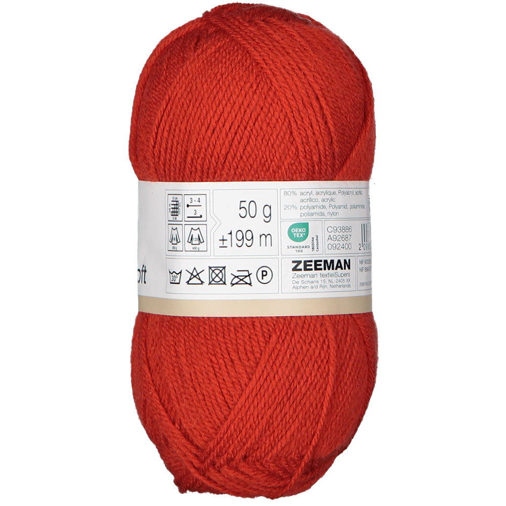 Super soft Fil à tricoter - Rouge