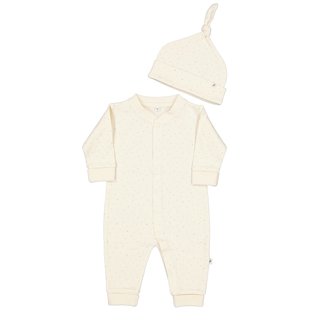 Dors-bien avec bonnet - Beige